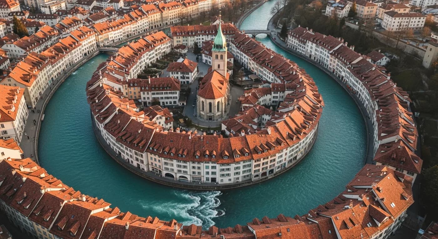 Stadtansicht von Bern