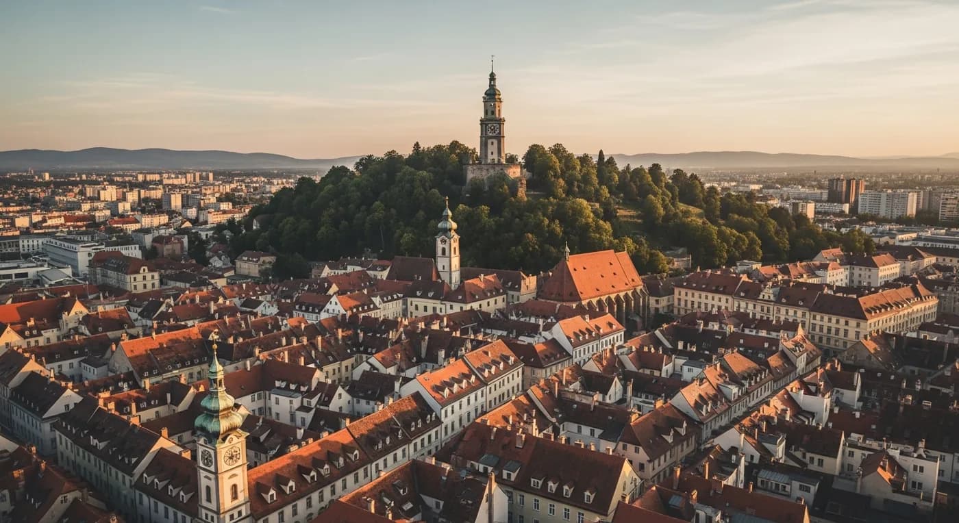 Stadtansicht von Graz